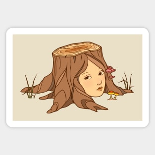 Tree Stump Sticker